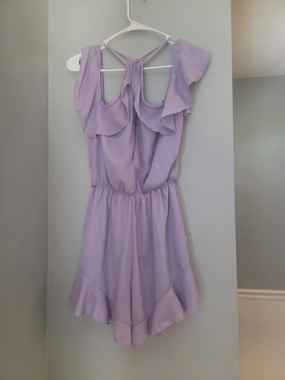 Lavender Ruffle One-Piece Romper